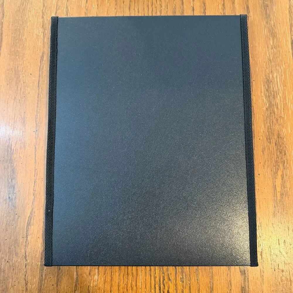 Lion Flip-N-Tell Display Book-N-Easel Presentation Binder 8.5x11 Black